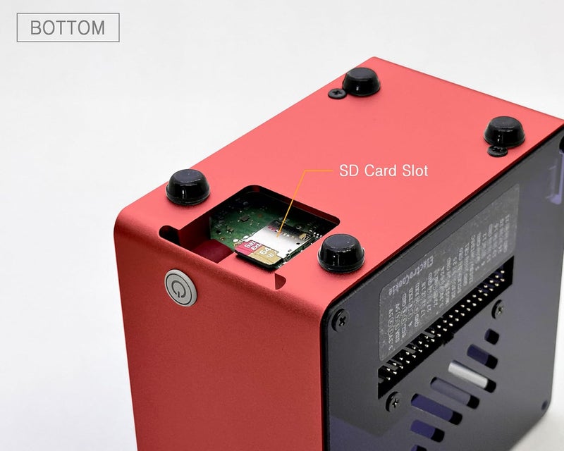 ElectroCookie Raspberry Pi 5 Case, Aluminum Mini Tower Case with Cooling Fan and Color Changing Ambient Light (Red) - Image 5
